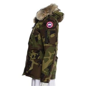 Canada Goose Camouflage Parka with Fur Trim